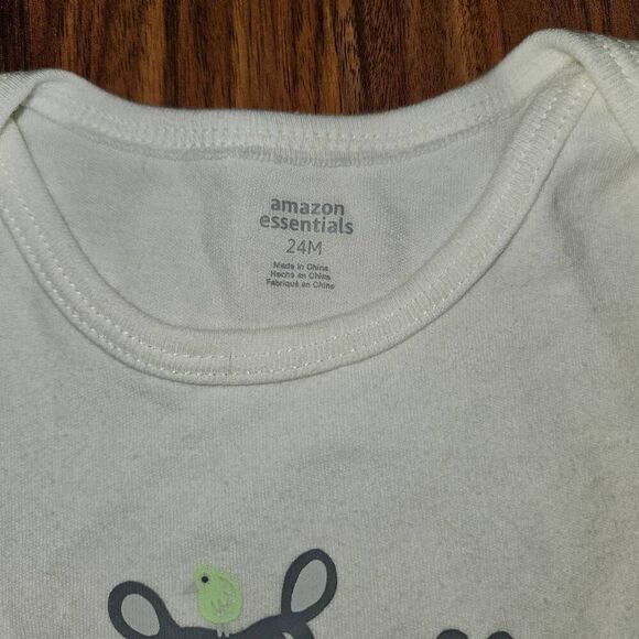 5 For $25 Amazon Essentials White Hippo Dress With Bodysuit Baby Size 24 M - Picture 2 of 5